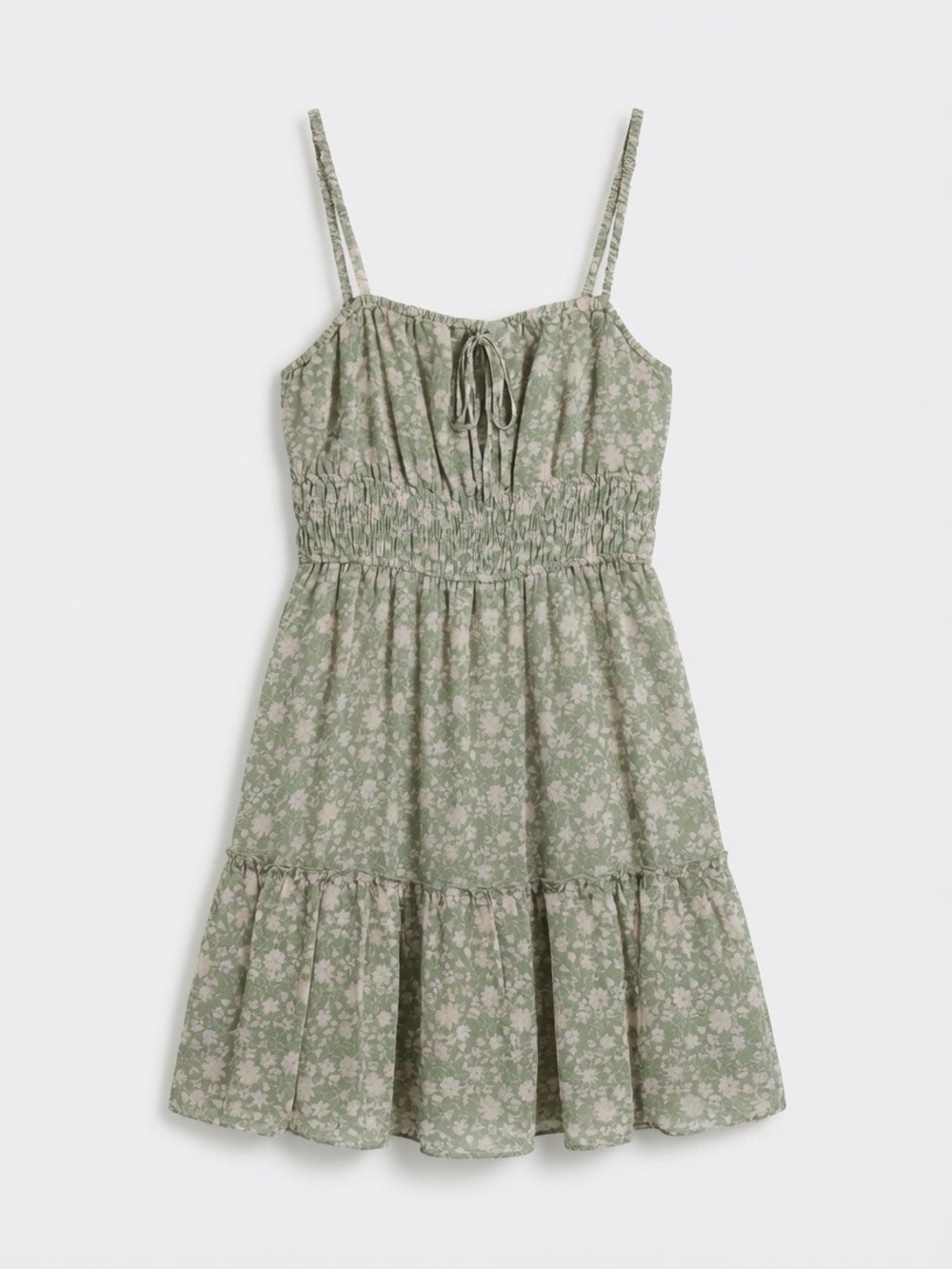 Altar'd State Sage Green Floral Midi Dress